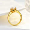 51cd48c0984436aa JoyceJelly 1CT 6.5MM Moissanite Diamond Rings Female Sterling Sier Plated 14K Gold Wedding Engagement Fine Jewelry