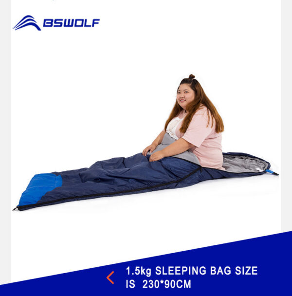BSWOLF Camping Bag Ultralight Waterproof 4 Season Warm Envelope Backpacking Sleeping Bags for Outdoor Traveling Hiking