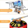 51d9c11661d1d0bf Adiwo Camping Gas Stove, Windproof Backpacking Burner Cooking Stoves 6800W, Foldable Rocket Camping Stove with Carry Box, Outdoor Camping Gas Burner for Cooking, Hiking, Camping, Trekking, Picnic