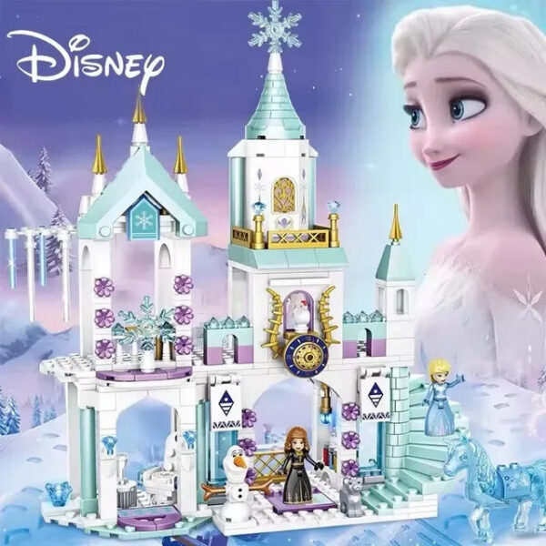 51e0e0f90938c7da Frozen Princess Snow Castle Building Blocks Sets Movies Educational Assembled Toys DIY Gifts For Girls