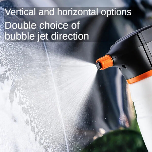 LEIBOO 2L Washing Foam Sprayer Rechargeable Foaming Pump Watering Can Car Wash Electric Water Gun