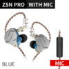 51f6d9d9195cc191 KZ ZSN PRO 1BA 1DD Hybrid Drive In Ear Earphones HIFI Metal Bass Earbud Sport Music Headset Replaceable