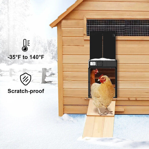 Coop Intelligent Timer Electric Aluminum Timing Opener Auto Chicken Door Farm Automatic Management Tool