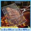 51fb342d8201d1bf 304 Stainless Steel BBQ Non Stick Grilling Basket Grill Mesh Mat Meat Vegetable Steak Picnic Party Barbecue Tool
