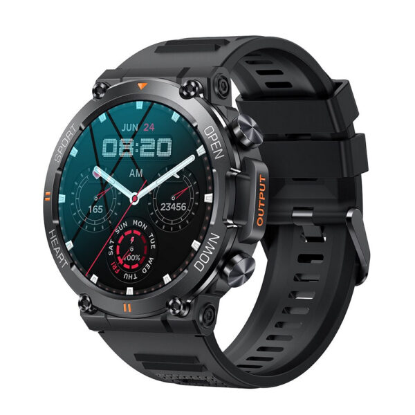 521288bd79725550 MELANDA 1.39 Inch HD Bluetooth Call Smart Watch Men Sports Fiess Tracker Heart Monitor 400mAh Smartwatch For Android IOS K56