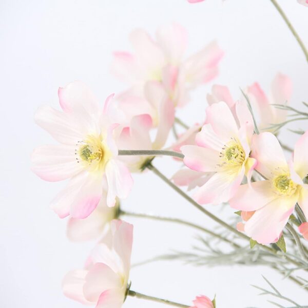 521540c4f8e20a2e 2 Pcs Artificial Flowers Plants Calliopsis Silk Flower Arrangements Wedding Bouquets Decorations Plastic Floral Table Centerpieces for Home Kitchen Garden Party Decor Approx 23.6'' High - Light Pink