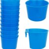 521ecdcbc2864e8d 20 Pack Cage Cups Birds Feeders Seed Bowl Chicken Feeding Watering Dish Rabbit Water Food Hanging Wire Cages Box 16oz Coop Cups for Pet Parrot Parakeet Gamefowl Poultry Pigeon (Large Red)