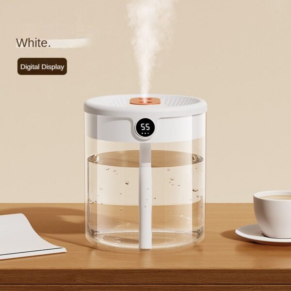 521fa676b692e377 New 2L Double Spray Atomizer Usb Large Capacity Home Mute Bedroom Office Night Light Digital Display Humidifier