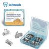 522bfc8880f46eec 200Pcs Dental Orthodontics Bonding Buccal Tubes 1st 2nd Molar Bondable Non-Convertible Buccal Tube Mesh Base Roth / MBT 0.022