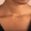 523e3d37a3416cc0 100% Diamond Pendant Necklace for Women Round Cut 0.3carat 3-stones Moissanite Sier Jewelry Valentine Day Gift