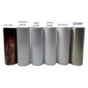 20oz Sublimation Straight Tumblers blank glossy matte glitter white sier Skinny tumbler with lid straw rubber bottom Stainless steel vacuum insulated coffee cup
