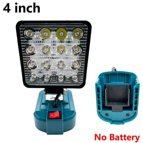 52718c065c117a5d 4 inch Cordless LED Work Light For Makita 14.4V-18V Li-ion Battery Lantern Outdoor Flashlight Camping Lamp Emergency Lighting