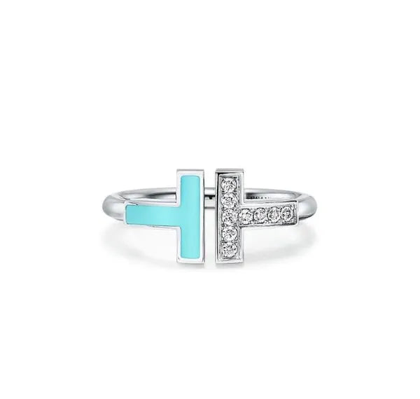 5271f8f9b683e126 Designer Classic Open Double Sterling Sier High Quality Fashion Trend Couple Anniversary T Love Ring Christmas Gift First Choice