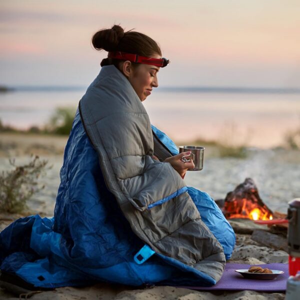 Double Sleeping Bag, 3 Season Waterproof Warm Rectangular Sleeping Bag for Adults, 2 Person Sleeping Bags with Compression Sack for Camping, Hiking, Backpacking, Outdoor Traveling