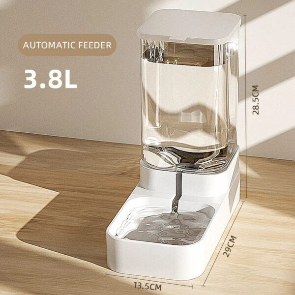 527b62a2246b77da HOOPET Dog Feeder Cat Automatic Feeding Water Bowl Transparent Pet Food Storage Dispenser Container Puppy Kitten Accessories