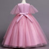 527d24b1a63bef32 Children’s wear Autumn Girls Princess Satin cloth Embroidered long Sleeve Kids Dresses for Party Wedding Dress