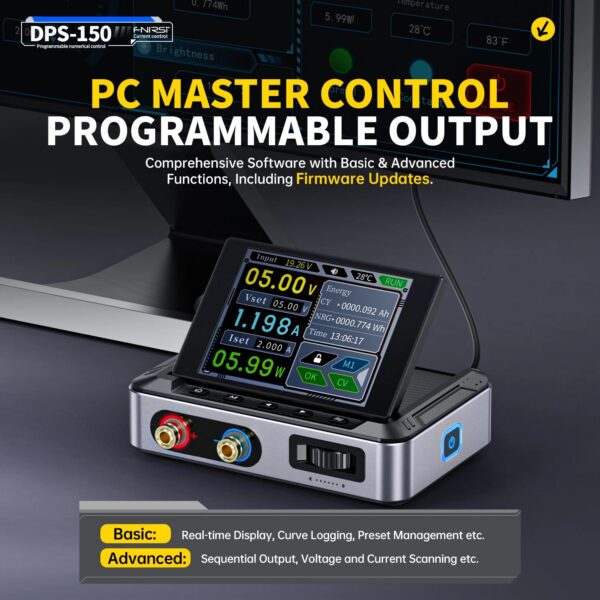 FNIRSI DPS-150 Programmable CNC DC Switching Power Supply 30V 5A Adjustable Voltage Regulator Laboratory Bench Power Supply