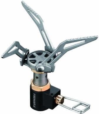 Fire-Maple FMS-300T Ultralight Titanium Backpacking Camping Gas Stove | 2600W Pocket Backpacking Cooking Folding Burner | Outdoor Trekking Hiking Fishing (Orange)
