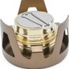 529a127c960ac65d Famgee Outdoor Mini Portable Alcohol Stove Burner for Backpacking Hiking Camping Survival (Gold)