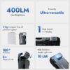 WUBEN G5 Rechargeable EDC Flashlight, 400 Lumens Dual Light Sources Mini Flashlight with RGB Light, Portable Pocket Flashlights