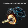 52bb9b72f834ba95 KastKing Brutus Baitcasting Reel Magnetic Braking System 7.2:1 Gear Ratio 5+1 Ball Bearings 8KG Max Drag Fishing Coil