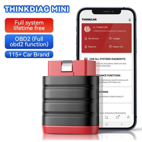 52be81dedf329374 THINKCAR ThinkDiag Mini Automotive OBD2 Scanner Car Diagnostic Tools OBD Code Reader All System Diagnosis Lifetime Free Updater