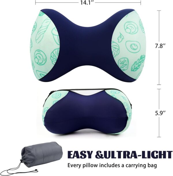 Knee Pillow for Side Sleepers, Camping Pillow, Leg Pillow, Small Memory Foam Pillow Travel, Comfortable Leg Pillow for Side Sleeping, Compatible for Camping