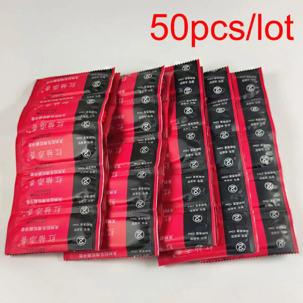 Wholesale Condoms for Men 50 PCS Large Oil Condom Sleeve for Penis Strawberry Sex Toys for Couple