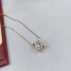 52c91b6ec5624303 Hot-selling classic sterling Sier Bull Head Single diamond necklace women's fashion simple brand jewelry party gift