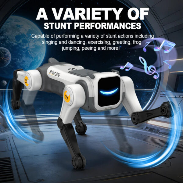RC Mechanical Dog Intelligent AI RC Robot Dog Voice Command Programmable Singing Dancing Electronic Stunt Bionic Smart Robot Dog