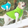 Warm Winter Dog Clothes Vest Reversible Jacket Coat 3 Layer Thick Pet Clothing Waterproof Outfit for Small Large Dogs