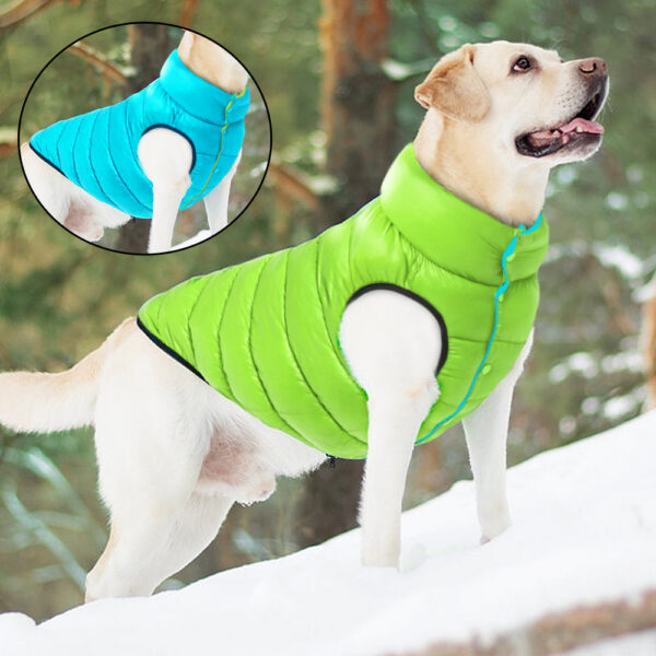 Warm Winter Dog Clothes Vest Reversible Jacket Coat 3 Layer Thick Pet Clothing Waterproof Outfit for Small Large Dogs