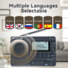 RETEKESS V115 FM AM SW Portable Radios Rechargeable Radio Batteries multiple bands USB Recorder Speaker for Elders TX32
