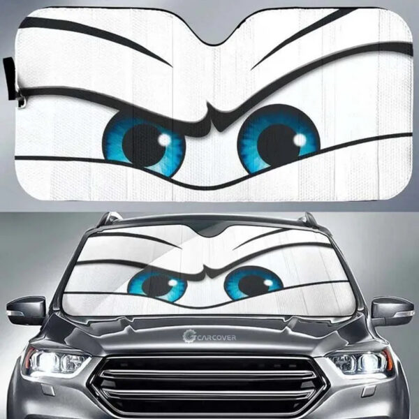 Car Solar Protection Cartoon Big Eyes Heated Windshield Sunshade Car Window Windscreen Cover Sun Shade Auto Sun Visor
