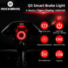 52e2cdc30ff523ed ROCKBROS Bicycle Smart Auto Brake Sensing Light IPx6 Waterproof LED Charging Cycling Taillight Bike Rear Light Accessories Q5
