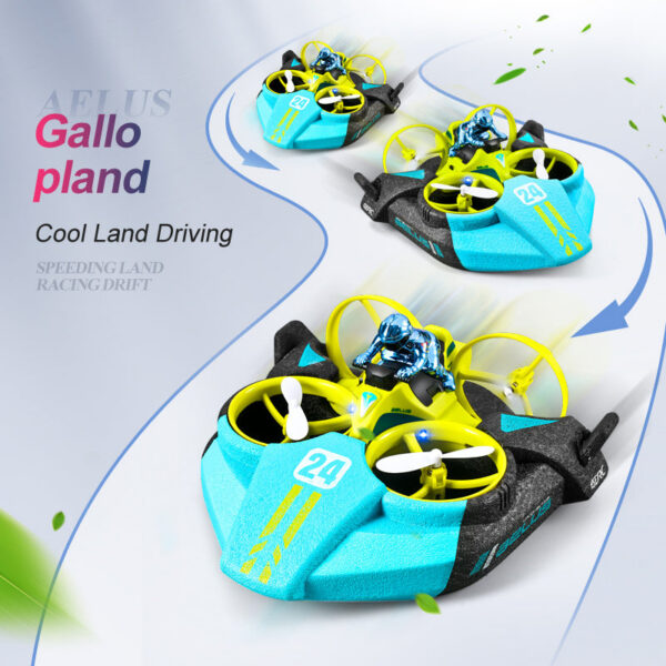 52f1196606487418 4DRC Mini Drone Altitude Hold Headless Mode 3 in 1 Sea Land Air Flight 2.4G Remote Control Quadcopter Boat RC Helicopter Toys