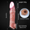 Silicone Condoms For Men Dick Delay Ejaculation Sex Toys Enhancer Extender Reusable Condom Sexhine Male Maturbator