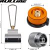 RULLINE Backpacking Fuel Transfer Device Gas Canister Refill Adapter, Portable Outdoor Gas Saver, Camping Canister Vent Valve