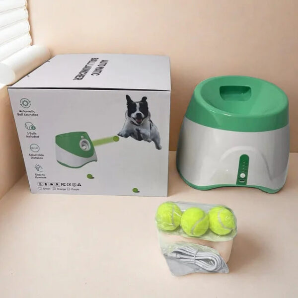 Dog Launcher Automatic Dogs Chase Toy Tennis Throwing Pill hine Fun Interactive Throw Rechargable Catapult USB Charging