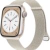530164d97c243e91 OULUOQI Compatible with Apple Watch Band Series 9, Ultra/Ultra 2, SE 8 7 6 5 4 3 2 1 38mm 40mm 41mm 42mm 44mm 45mm 49mm Women and Men, Stainless Steel Milanese Loop Magnetic Clasp Replacement for