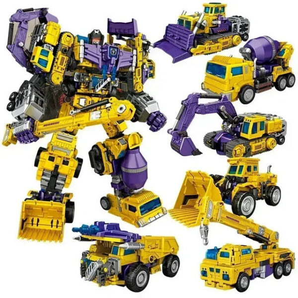 532ce2622f045438 6 IN 1 NBK 42CM Devastator Toy Transformation KO Robot Car combination Action Figure excavator Blender Model Kid NO BOX