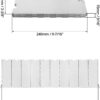 53340fbac909585b QWORK® Camping Stove Windshield 10 Plates, Lightweight Foldable Aluminum Windscreen for BBQ Picnic Hiking Outdoor Camping Gadgets