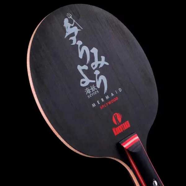 53695cc23800fa62 KOKUTAKU MERMAID Table Tennis Blade Racket PURE BLACK CARBON WOOD Allround Offensive Ping Pong Bat Paddle