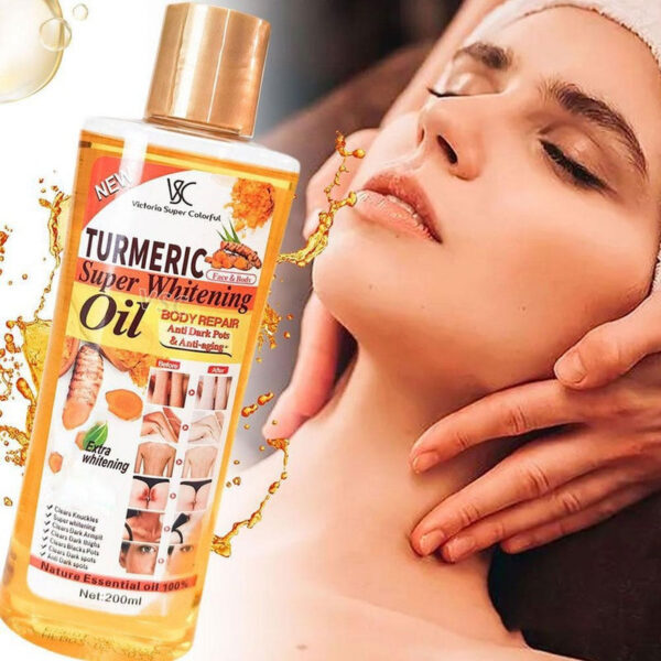 5377442d62646dea Turmeric Essential Oil Facial Massage oil Moisturizing Diffuser Aromatherapy Brightening Smoothing Body Face Skin Care 200m