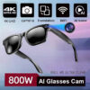 5377c170d859a199 New 800W Camera AI Glasses Men Color-Changing Smart Translation Glasses Photo Video Recording Waterproof Call Smart Sunglasses