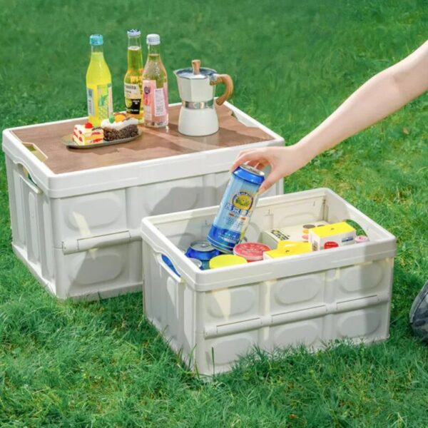 538a71a05419d59d Outdoor Camping 35L Folding Household Car Trunk Storage Convenient Organizing Box
