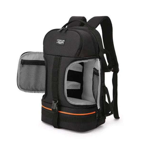 Large Capacity Outdoor DSLR Camera Backpack Waterproof Oxford Cloth 15.6 Inch Laptop Compatible with Canon Nikon