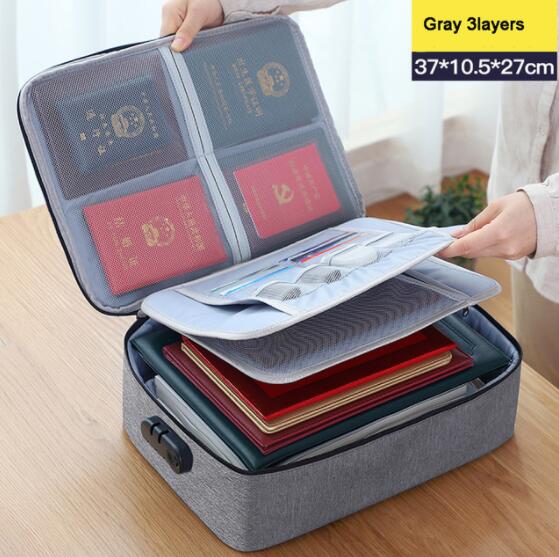 53924cd1efc98a11 Document Storage Bag Tickets File Organizer Women Travel Files Card Folder Holder Tool Case Handbag