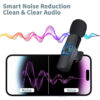 Mini Portable Wireless Tie Microphone Lavalier Mic For Iphone Android MobilePhone Interview Recording Live Vlog Broadcast Gaming