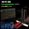 FENVI 6E AX210 5374Mbps Wireless PCIE Adapter Tri Band 2.4G/5G/6Ghz Compatible Bluetooth5.3 Network WiFi Card For Win 10/11